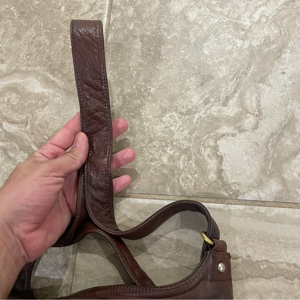 Coronado Brown Leather Hobo Bag‎